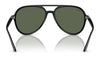 Ray-Ban RB4376F Sunglasses | Size 57 / Black №601/71 / Dark Green (3N 12.0%)
