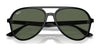 Ray-Ban RB4376F Sunglasses | Size 57 / Black №601/71 / Dark Green (3N 12.0%)