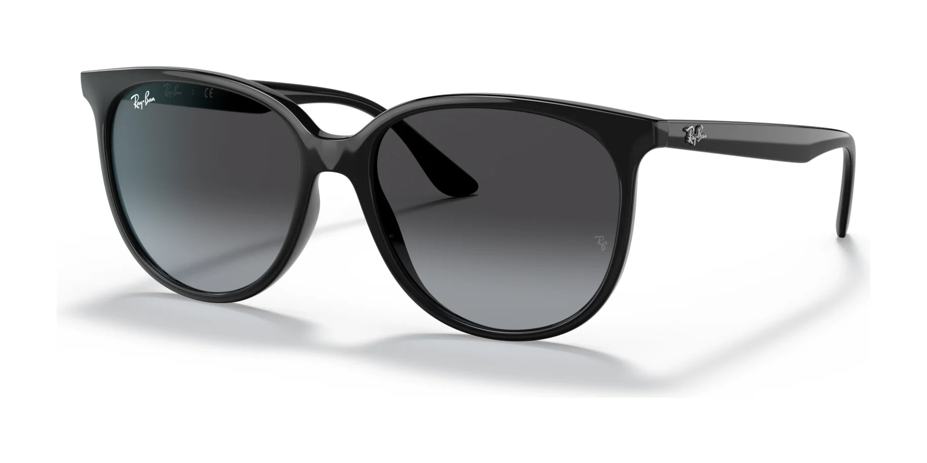 Ray-Ban RB4378F Sunglasses Black / Grey Gradient