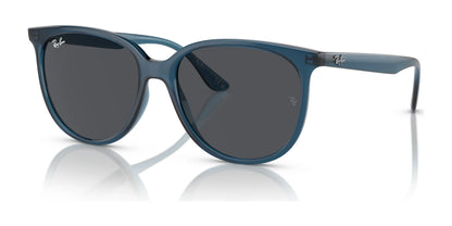 Ray-Ban RB4378F Sunglasses Opal Blue / Dark Grey