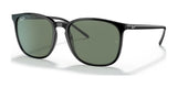 Ray-Ban RB4387F Sunglasses Black / Green Classic