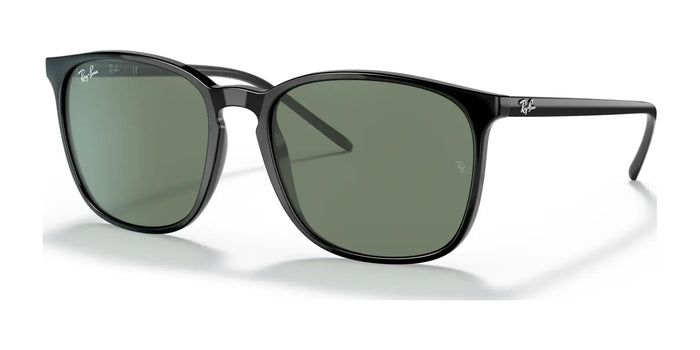Ray-Ban RB4387F Sunglasses | Size 55 / Black №901/71 / Green Classic (3N 14.0%)