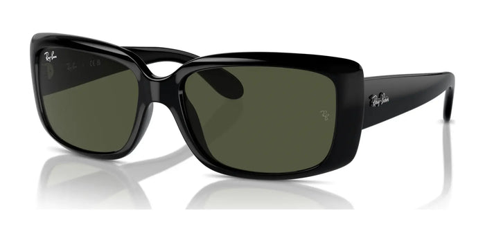 Ray-Ban RB4389 Sunglasses / Black №601/31 / Green (3N 13.2%) / Size 58