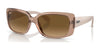 Ray-Ban RB4389 Sunglasses / Transparent Brown №6644M2 / Brown (Polarized) (3P 15%) / Size 55