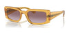 Ray-Ban KILIANE RB4395 Sunglasses | Size 54 / Transparent Yellow №66828H / Dark Violet (2N 19.1%)