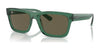 Ray-Ban WARREN RB4396 Sunglasses / Transparent Green №6681/3 / Brown (3N 14.3%) / Size 54