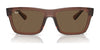 Ray-Ban WARREN RB4396F Sunglasses | Size 57 / Transparent Brown №667873 / Dark Brown (3N 13.3%)