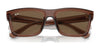 Ray-Ban WARREN RB4396F Sunglasses | Size 57 / Transparent Brown №667873 / Dark Brown (3N 13.3%)