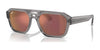 Ray-Ban CORRIGAN RB4397 Sunglasses | Size 54 / Transparent Grey №6684D0 / Dark Violet/Red (2N 22.6%)