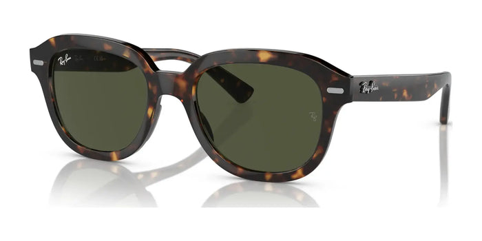 Ray-Ban ERIK RB4398F Sunglasses | Size 53 / Havana №902/31 / Green (3N 13.2%)