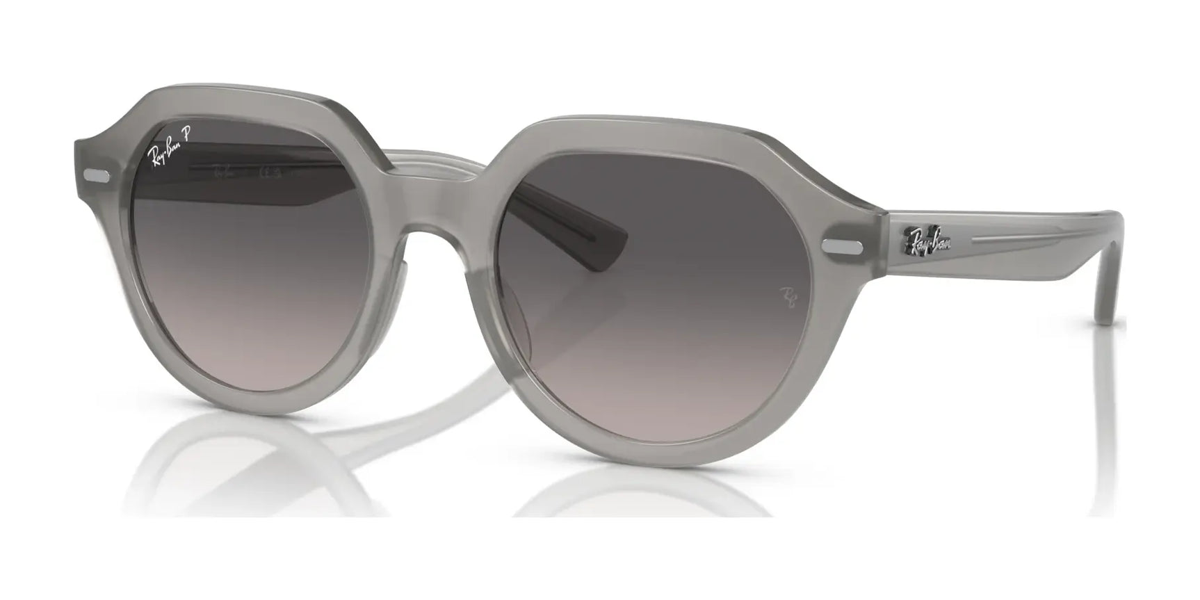 Ray-Ban GINA RB4399F Sunglasses Opal Grey / Grey (Polarized)