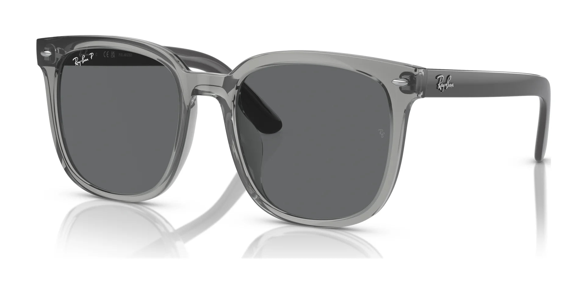 Ray-Ban RB4401D Sunglasses Transparent Grey / Dark Grey (Polarized)