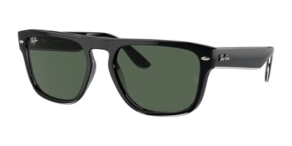 Ray-Ban RB4407 Sunglasses Black Transparent / Dark Green