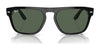 Ray-Ban RB4407 Sunglasses | Size 57 / Black Transparent №654571 / Dark Green (3N 14.3%)