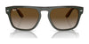 Ray-Ban RB4407 Sunglasses | Size 57 / Black Transparent №654571 / Dark Green (3N 14.3%)