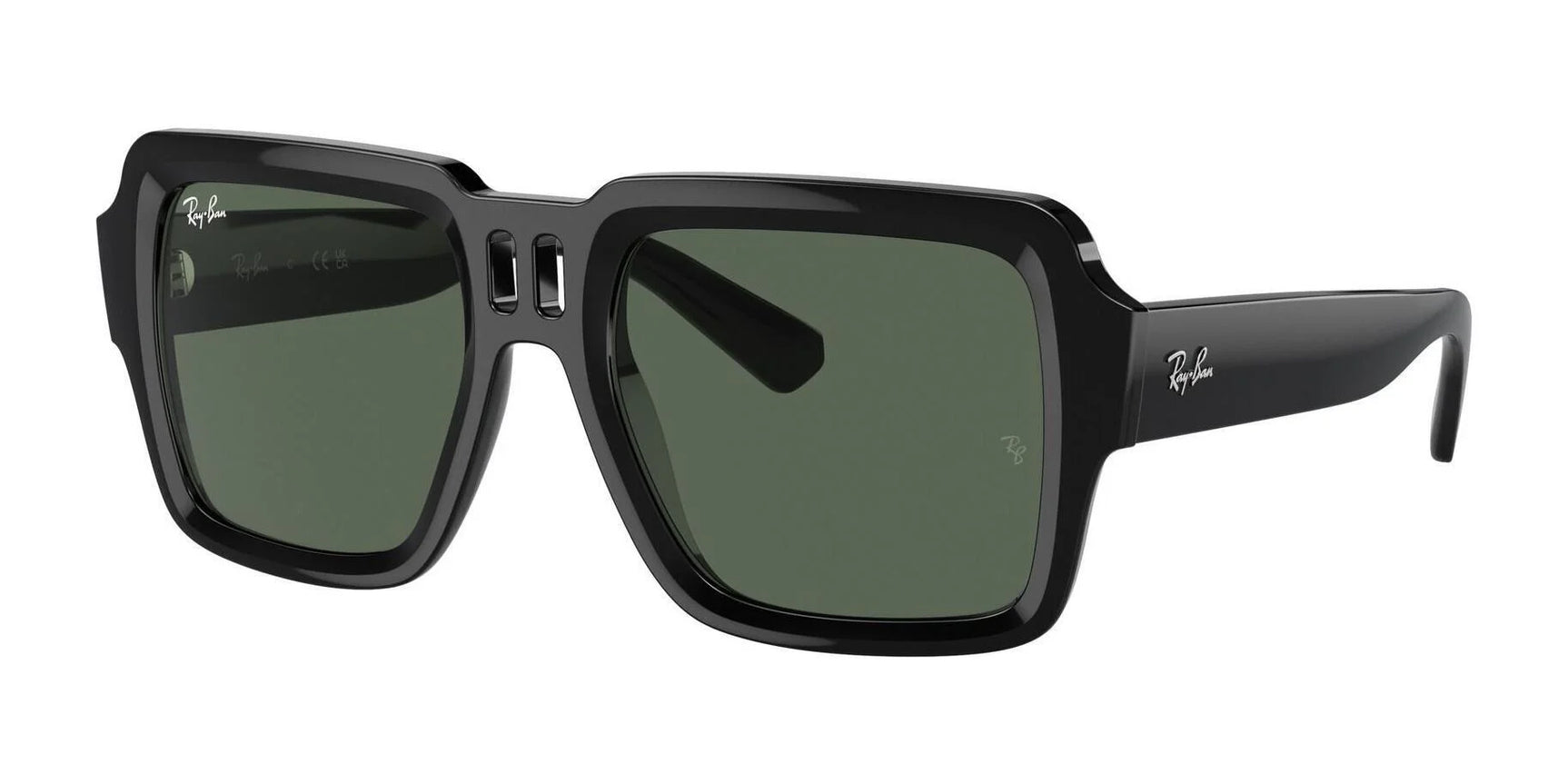 Ray-Ban MAGELLAN RB4408 Sunglasses Black / Dark Green