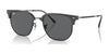 Ray-Ban NEW CLUBMASTER RB4416 Sunglasses / Grey On Black №6653B1 / Dark Grey (3N 15.30%) / Size 51