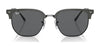 Ray-Ban NEW CLUBMASTER RB4416 Sunglasses / Black On Gold №601/31 / Green (3N 13.2%) / Size 51