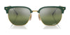 Ray-Ban NEW CLUBMASTER RB4416 Sunglasses / Black On Gold №601/31 / Green (3N 13.2%) / Size 51