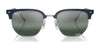 Ray-Ban NEW CLUBMASTER RB4416 Sunglasses / Black On Gold №601/31 / Green (3N 13.2%) / Size 51