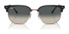 Ray-Ban NEW CLUBMASTER RB4416 Sunglasses / Black On Gold №601/31 / Green (3N 13.2%) / Size 51