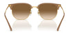 Ray-Ban NEW CLUBMASTER RB4416 Sunglasses / Black On Gold №601/31 / Green (3N 13.2%) / Size 51
