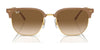 Ray-Ban NEW CLUBMASTER RB4416 Sunglasses / Black On Gold №601/31 / Green (3N 13.2%) / Size 51