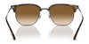 Ray-Ban NEW CLUBMASTER RB4416 Sunglasses / Black On Gold №601/31 / Green (3N 13.2%) / Size 51