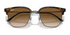 Ray-Ban NEW CLUBMASTER RB4416 Sunglasses / Black On Gold №601/31 / Green (3N 13.2%) / Size 51