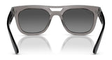 The Ray-Ban PHIL RB4426 Sunglasses in Size 54 feature a gray and black design with gradient lenses, offering a squared silhouette and ultimate protection, shown from the front.