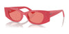 Ray-Ban KAT RB4427 Sunglasses | Size 49 / Red Cherry №676084 / Pink (2N 39.4%)
