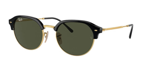 Ray-Ban RB4429 Sunglasses Black On Gold / Green