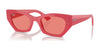 Ray-Ban ZENA RB4430 Sunglasses / Red Cherry №676084 / Pink (2N 39.4%) / Size 52