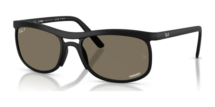 Ray-Ban RB4452CH Sunglasses / Sand Black №601S87 / Grey Chromance (Polarized) (3P 13.9%) / Size 56
