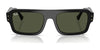 Ray-Ban LUKAS RB4454F Sunglasses | Size 53 / Black №667731 / Green (3N 13.2%)