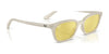 Ray-Ban ZAYA RB4456 Sunglasses / Cloudy Natural Pink №681182 / Dark Green (2N 19.6%) / Size 50
