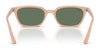 Ray-Ban ZAYA RB4456 Sunglasses / Cloudy Natural Pink №681182 / Dark Green (2N 19.6%) / Size 50