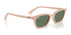 Ray-Ban ZAYA RB4456 Sunglasses / Cloudy Natural Pink №681182 / Dark Green (2N 19.6%) / Size 50
