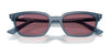 Ray-Ban ZAYA RB4456 Sunglasses / Cloudy Natural Pink №681182 / Dark Green (2N 19.6%) / Size 50
