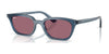 Ray-Ban ZAYA RB4456F Sunglasses | Size 52 / Light Blue №68121A / Violet (2N 22%)