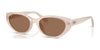 Ray-Ban RB4457D Sunglasses | Size 55 / Opal Beige №678673 / Dark Brown (3N 13.3%)