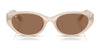 Ray-Ban RB4457D Sunglasses | Size 55 / Opal Beige №678673 / Dark Brown (3N 13.3%)