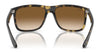 Ray-Ban BOYFRIEND TWO RB4547 Sunglasses / Black №601/58 / Green (Polarized) (3P 11%) / Size 57