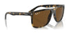 Ray-Ban BOYFRIEND TWO RB4547 Sunglasses / Black №601/58 / Green (Polarized) (3P 11%) / Size 57