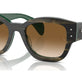 Striped Green On Green №140251