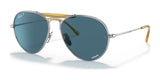 Ray-Ban RB8063 Sunglasses Silver / Blue Classic (Polarized)