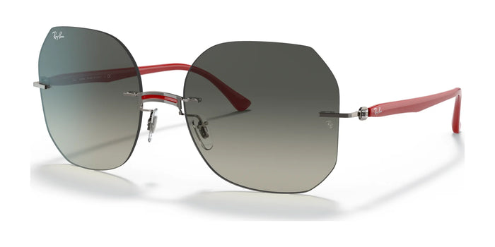 Ray-Ban RB8067 Sunglasses | Size 57 / Red №004/11 / Grey Gradient (3N 15.2%)