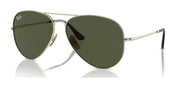 Ray-Ban AVIATOR TITANIUM RB8089 Sunglasses / Arista Gold №926531 / Green (3N 13.2%) / Size 58