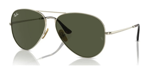 Ray-Ban AVIATOR TITANIUM RB8089 Sunglasses / Arista Gold №926531 / Green (3N 13.2%) / Size 58