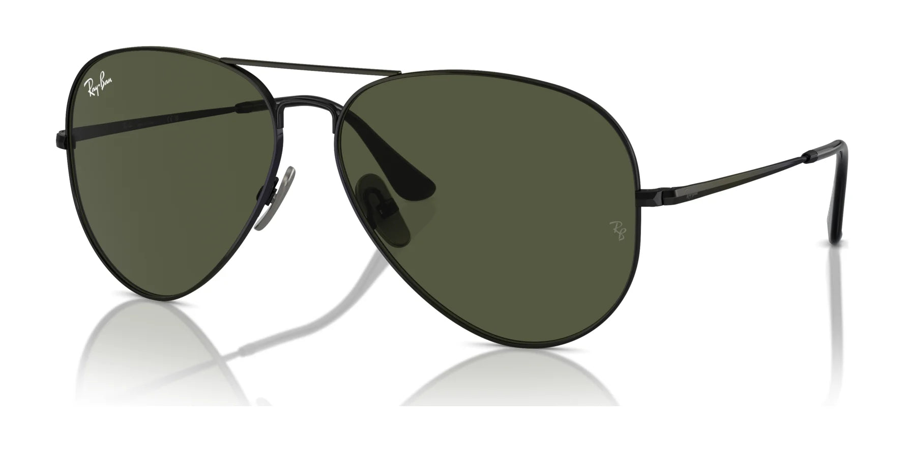 Ray-Ban AVIATOR TITANIUM RB8089 Sunglasses Black / Green